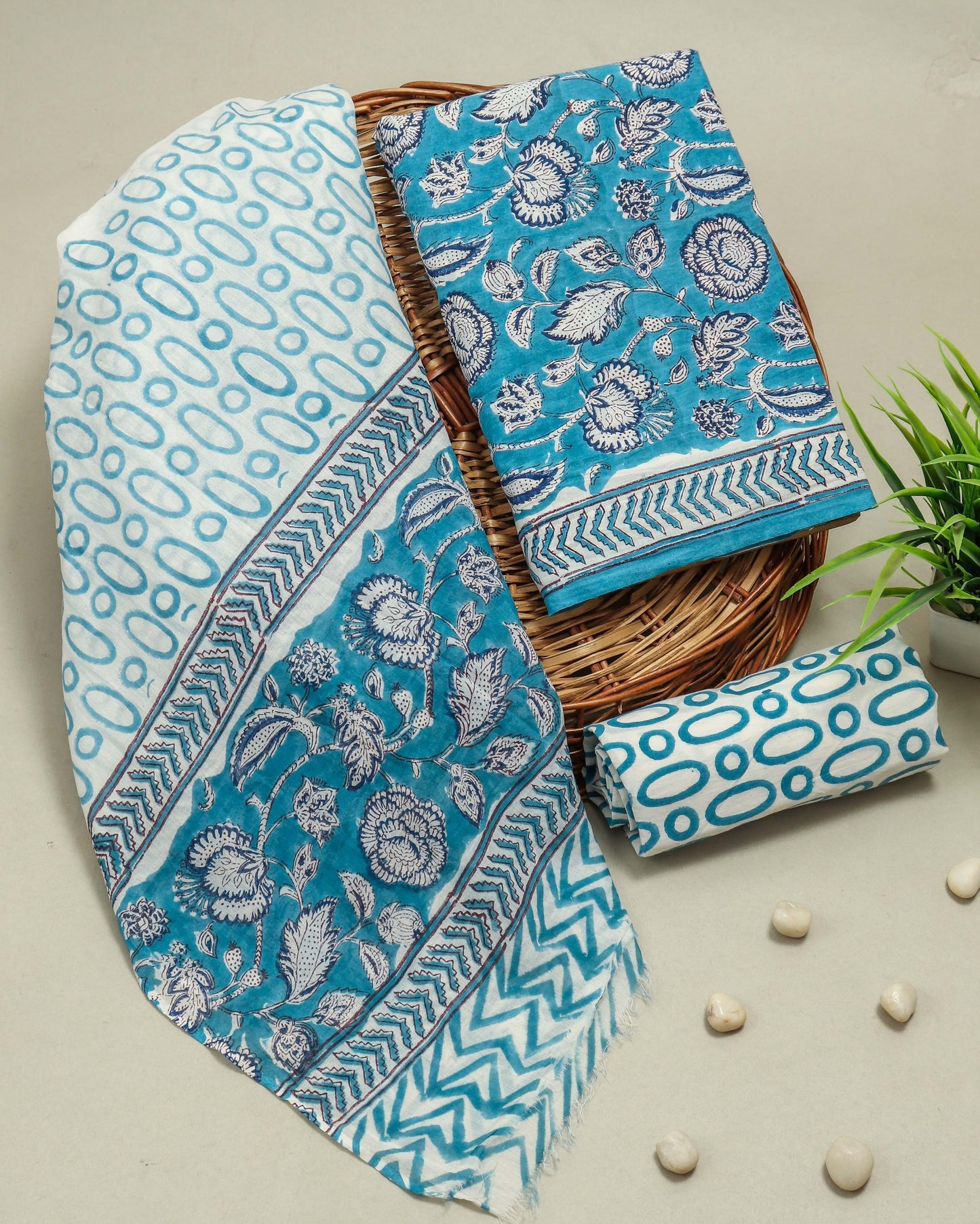 COTTON SUIT WITH COTTON SUIT SET