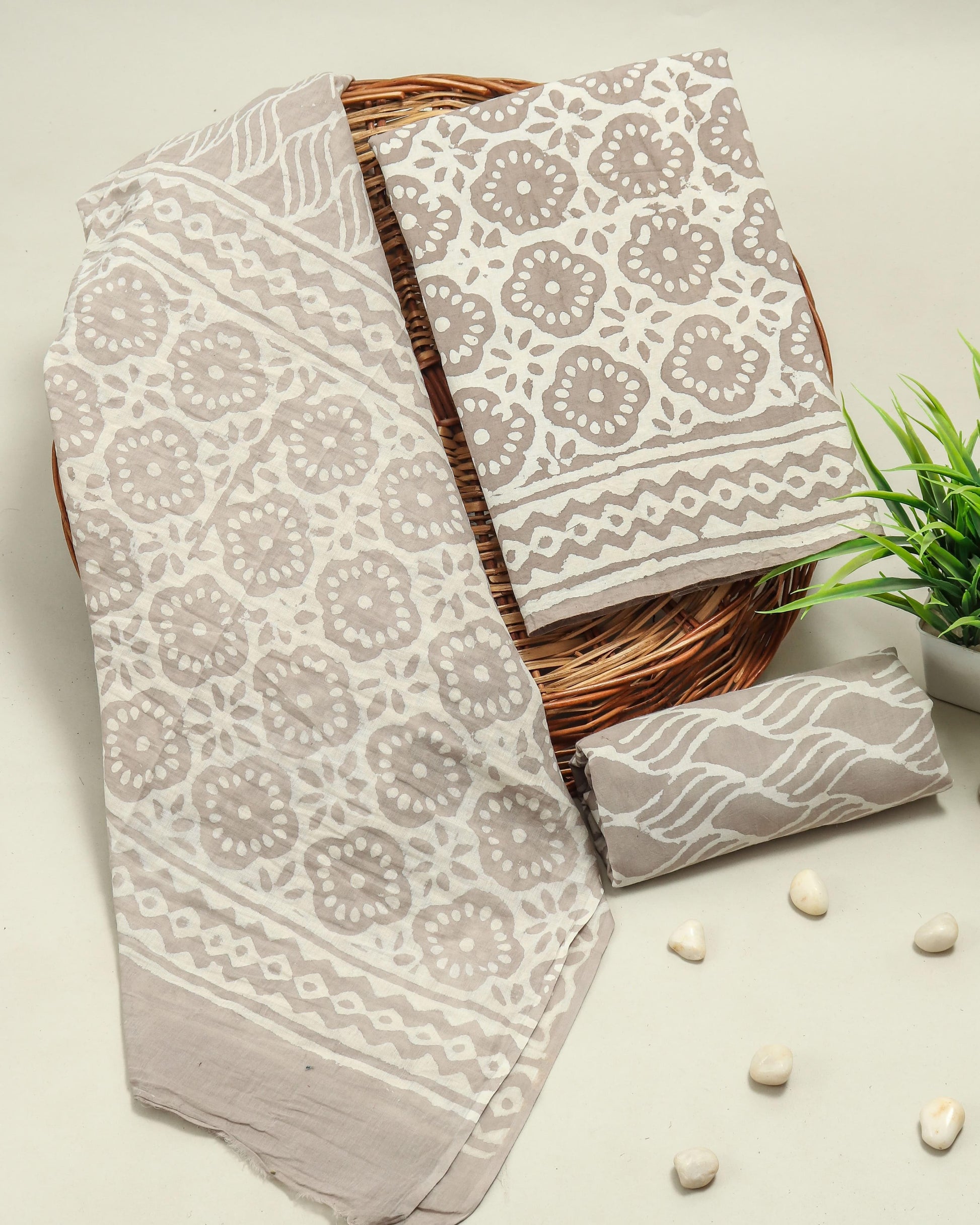 COTTON SUIT WITH COTTON SUIT SET FOR WOMEN
