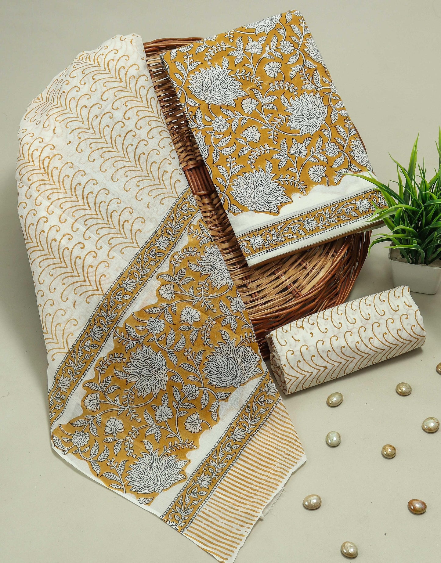 COTTON SUIT WITH COTTON SUIT SET