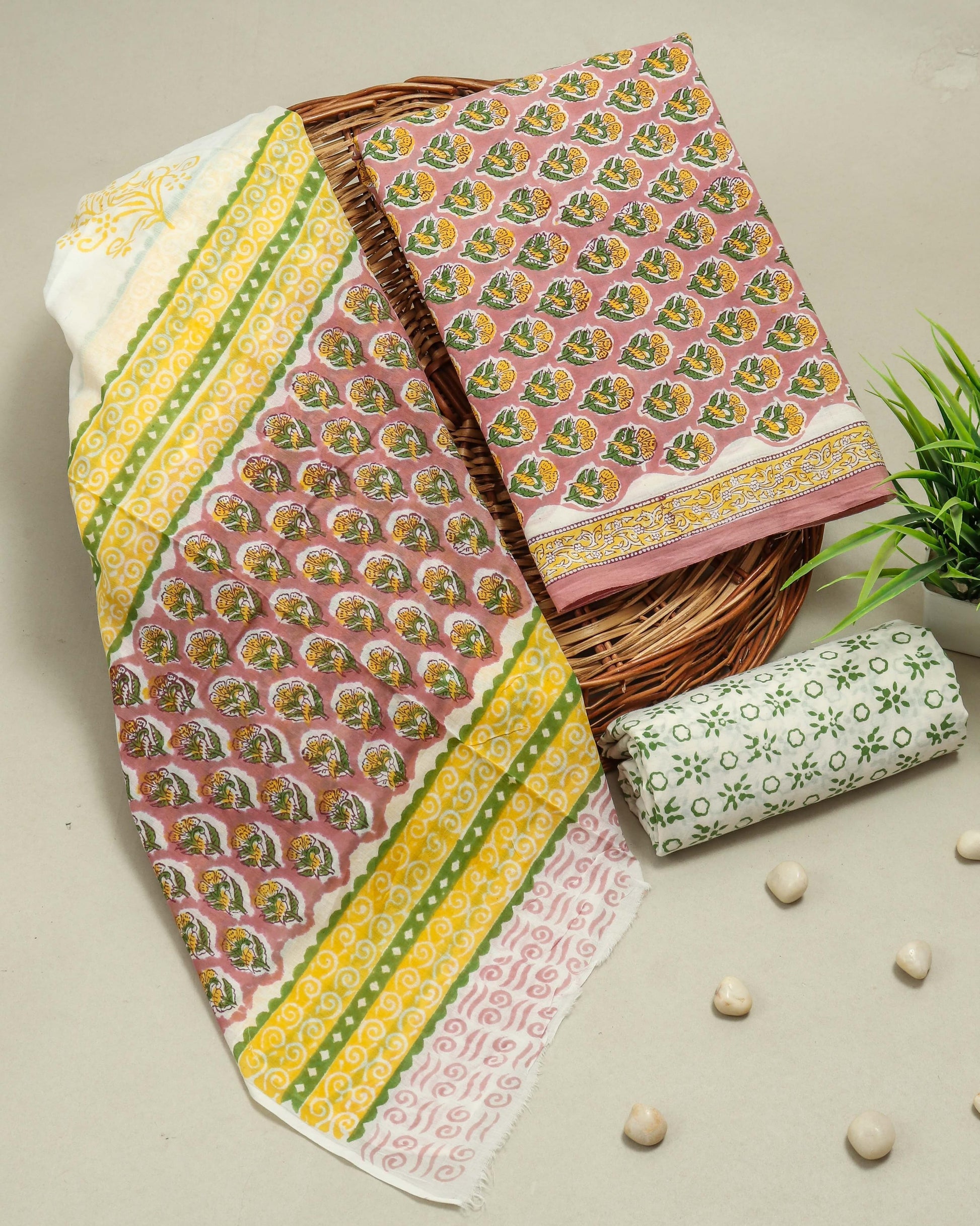 COTTON SUIT WITH COTTON SUIT SET