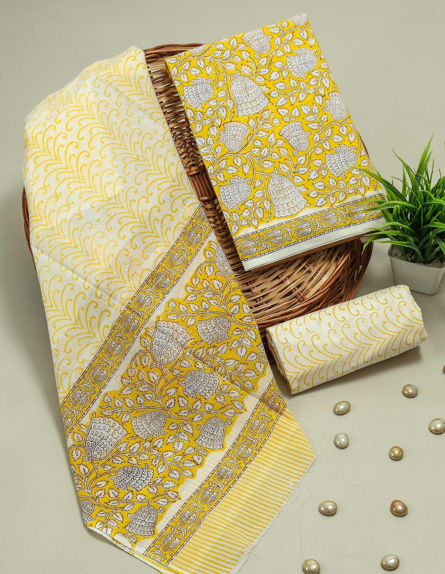 COTTON SUIT WITH COTTON SUIT SET