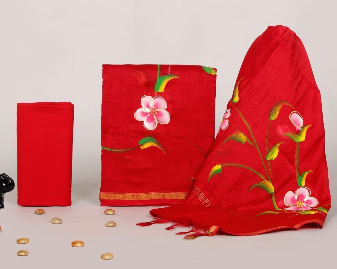 Chanderi Silk Suit