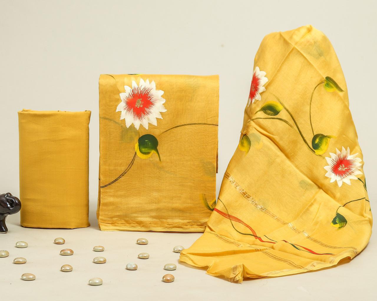 Chanderi Silk Suit