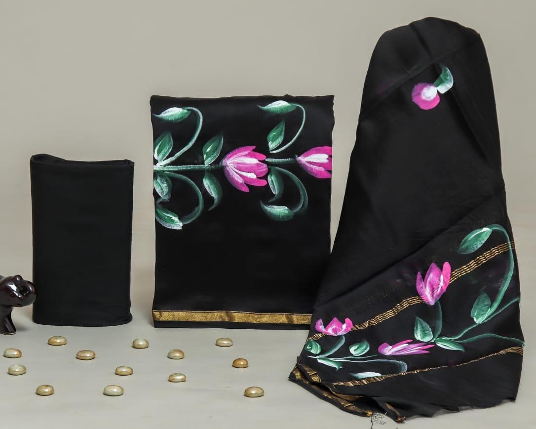 Chanderi Silk Suit
