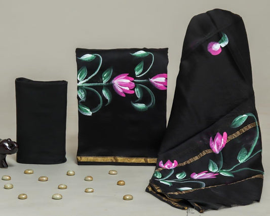 Chanderi Silk Suit