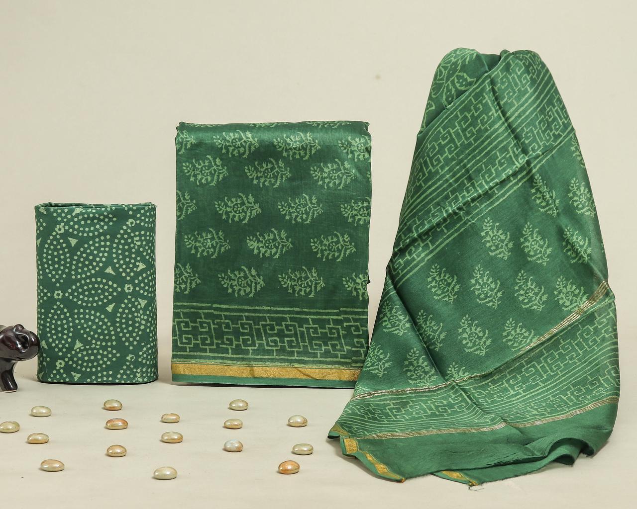 Chanderi Silk Suit