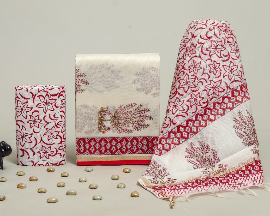 Chanderi Silk Suit