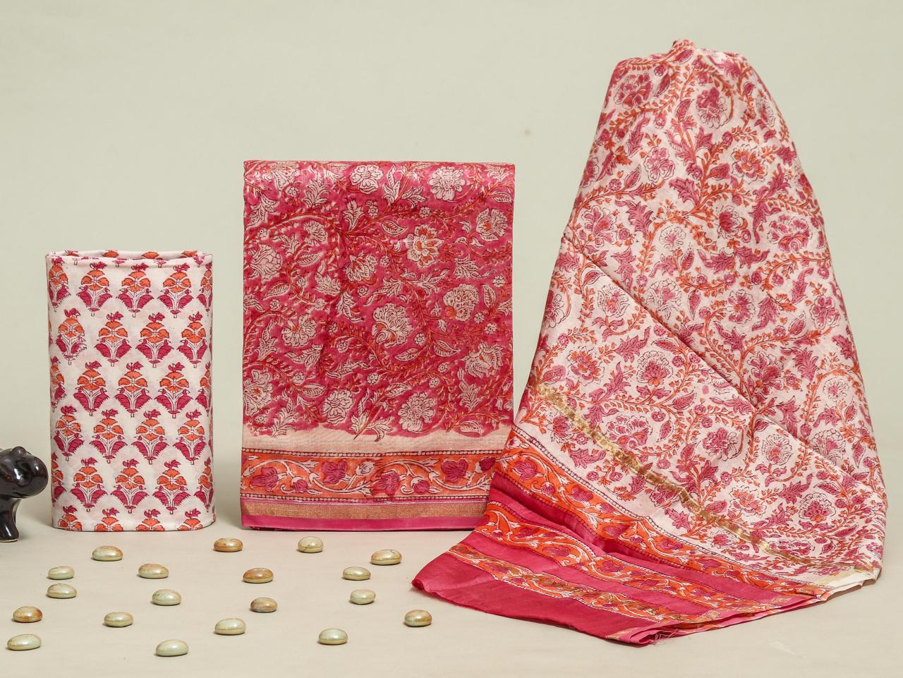 CHANDERI SILK SUIT